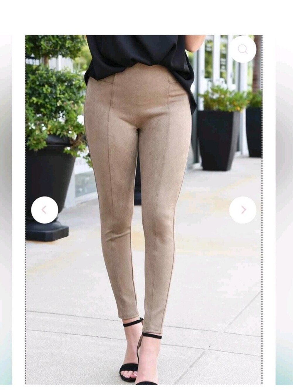 SPANX High Waist Faux Suede Leggings